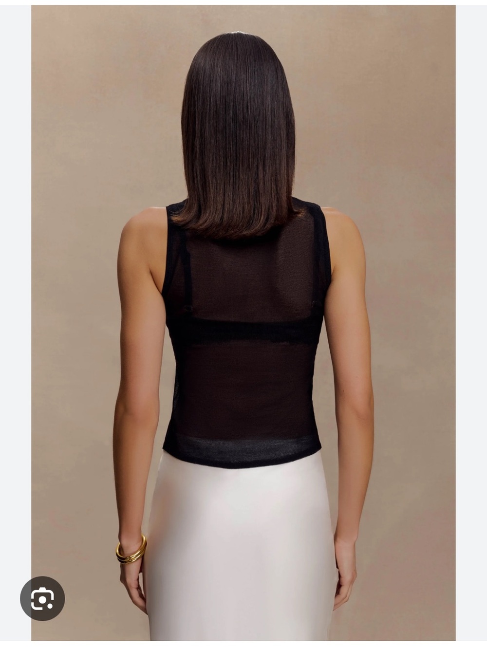 Meshki Dollie Sheer Knit Tank Top - Picture 2 of 4